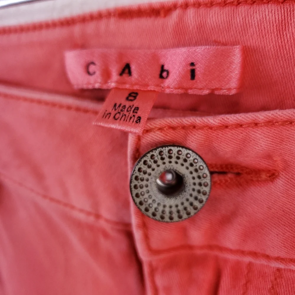 CAbi Salmon/Pink/Coral Jeans - Picture 3 of 6